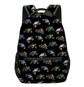 laxliio cool trucks backpack lightweight bookbag for teens men women bags resistant durable 17 inches