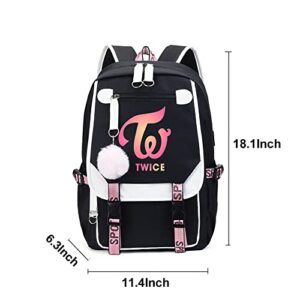 Kpop Twice School Backpack Merchandise, Twice Book Bag Casual Backpack