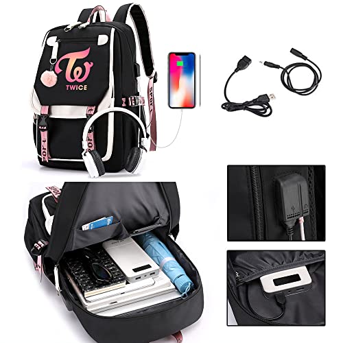 Kpop Twice School Backpack Merchandise, Twice Book Bag Casual Backpack