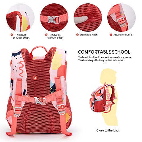 MOUNTAINTOP Toddler Backpack for Kids Boys Girls, Daycare Kindergarten Preschool Nursery Children Bag Removable Chest Strap