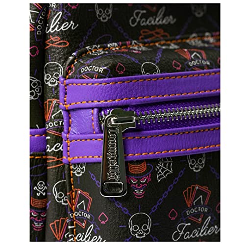 Loungefly x Disney Villains Dr Facilier AOP Mini Backpack Purple