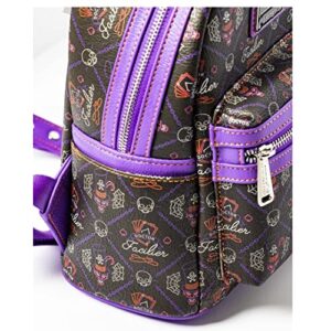 Loungefly x Disney Villains Dr Facilier AOP Mini Backpack Purple