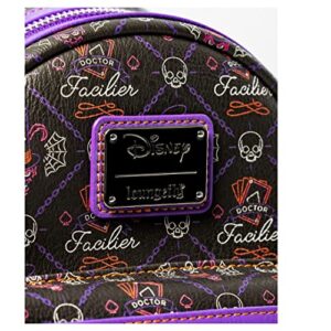 Loungefly x Disney Villains Dr Facilier AOP Mini Backpack Purple