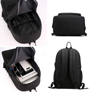 No Speak Backpack with USB Charging Port & Anti-theft Lock & Pencil Case,Unisex