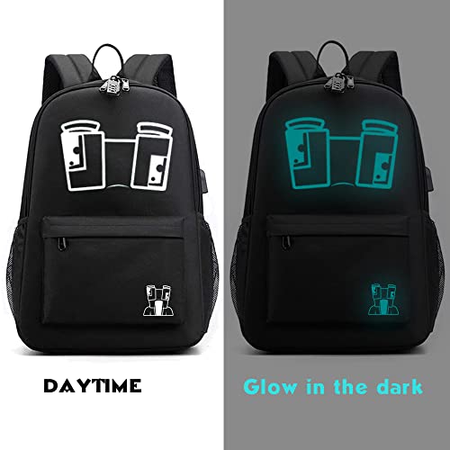 No Speak Backpack with USB Charging Port & Anti-theft Lock & Pencil Case,Unisex