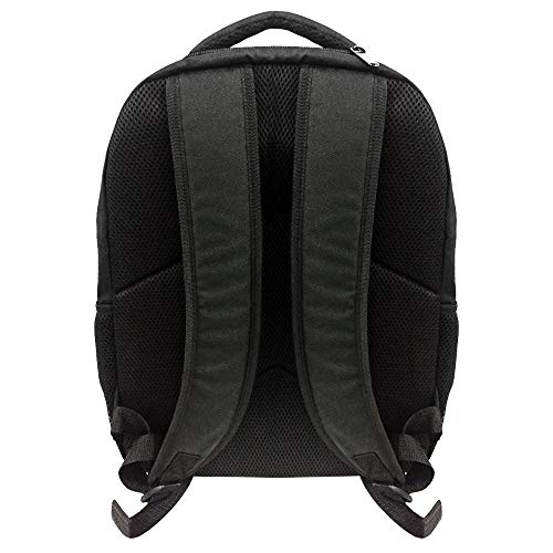 STAR WARS BLACK MANDALORIAN BACKPACK - STAR WARS 18 INCH AIR MESH PADDED BAG (Mandolorian Star Child)