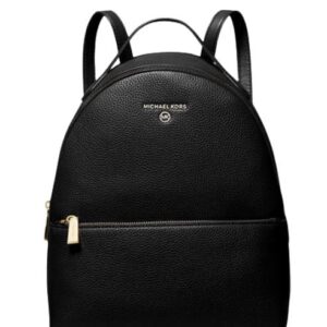 Michael Kors Valerie Medium Logo Backpack (Black)