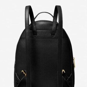 Michael Kors Valerie Medium Logo Backpack (Black)