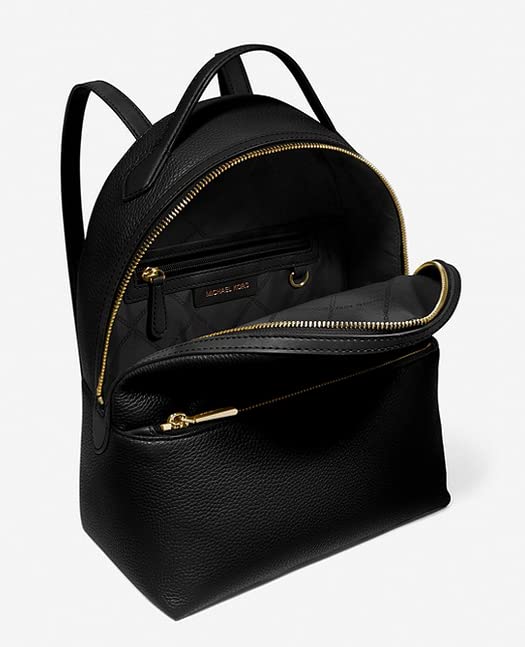 Michael Kors Valerie Medium Logo Backpack (Black)