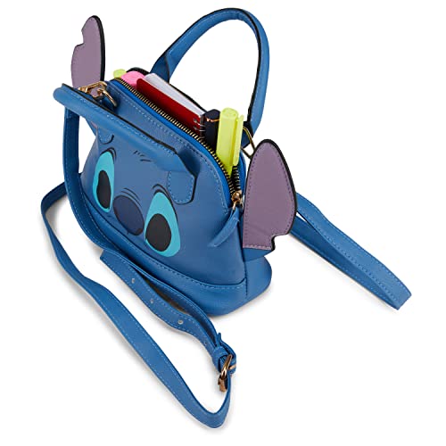 Disney Lilo and Stitch Handbag - Girls, Boys, Teens, Adults - Officially Licensed Stitch Faux Leather Cosplay Mini Crossbody Handbag