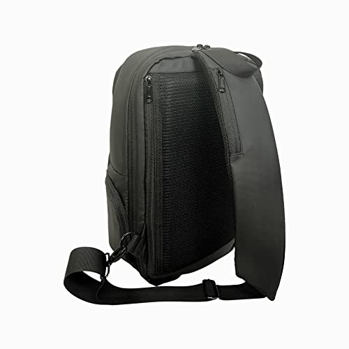 TRAVELERTODD 12L Anti theft Sling Backpack With RFID Pocket 13" Laptop Sleeve, A Modern Black Backpack, The #1 Sling Bag for EDC use and Travel