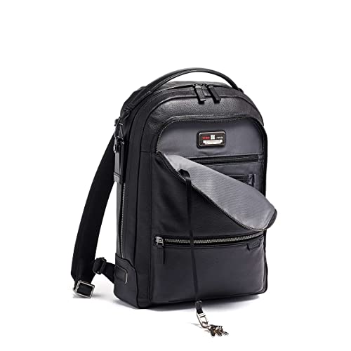TUMI Harrison Bradner Leather Laptop Backpack - 14-Inch Computer Bag for Men and Women - Black