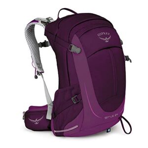 osprey sirrus 24 women’s hiking backpack ruska purple, one size