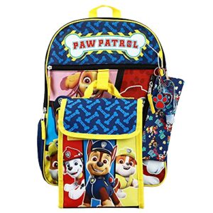 paw patrol heroes nickelodeon 6-piece backpack accessories set for boys