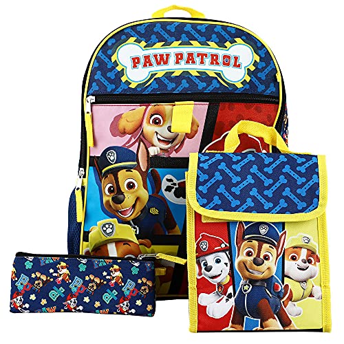 Paw Patrol Heroes Nickelodeon 6-Piece Backpack accessories Set for boys