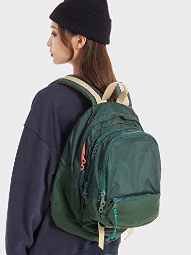 DORIS&JACKY UNISEX Campus Backpack Large Capacity Travel Casual Daypack For Women(Green)