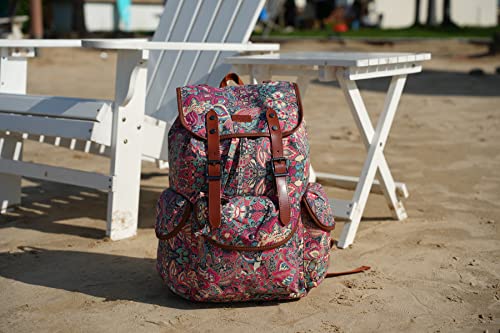 Large Women Laptop Backpack 15.6 inch College School Backpack Travel Hiking Backpack With Free Toiletry bag CN-01 (HS)