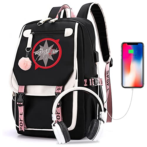 Kpop Stray Kids School Backpack Merchandise, Stray Kids Book Bag Casual Backpack