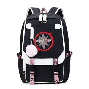 Kpop Stray Kids School Backpack Merchandise, Stray Kids Book Bag Casual Backpack