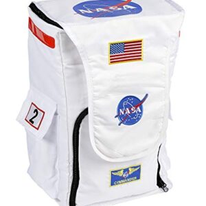 Aeromax Jr. Astronaut Backpack, White, with NASA patches