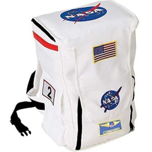 Aeromax Jr. Astronaut Backpack, White, with NASA patches