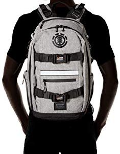 Element Men's Mohave Backpack - Lightweight -School Bookbag -With Skate Straps, Grey Heather