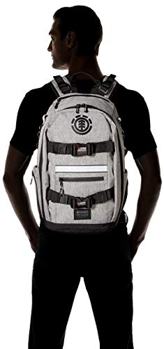 Element Men's Mohave Backpack - Lightweight -School Bookbag -With Skate Straps, Grey Heather