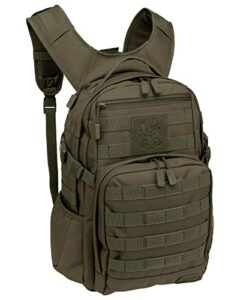 samurai tactical tactical day pack backpack for everyday, olive drab, one size