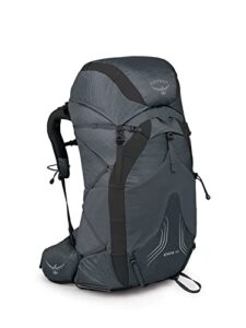 osprey exos 48 men’s ultralight backpacking backpack, tungsten grey, small/medium