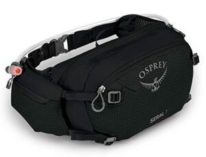 osprey seral 7 lumbar bike hydration pack , black