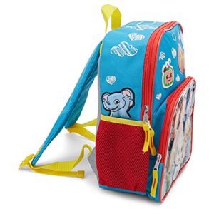 AI ACCESSORY INNOVATIONS Cocomelon JJ's Kids Backpack with ABC Song Sound Chip for Boys and Girls, Pre-school Toddler Travel Bag with Padded Back and Adjustable Straps, Versatile 12"