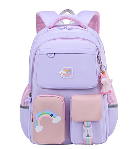 Pink Unicorn Backpack Large Capacity Waterproof Bookbag Multifunction Casual Daypack Laptop Travel Bag For Teens