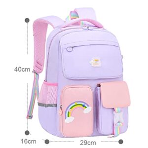 Pink Unicorn Backpack Large Capacity Waterproof Bookbag Multifunction Casual Daypack Laptop Travel Bag For Teens