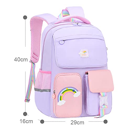 Pink Unicorn Backpack Large Capacity Waterproof Bookbag Multifunction Casual Daypack Laptop Travel Bag For Teens