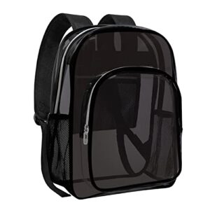 clear backpack heavy duty transparent backpack for school travel work