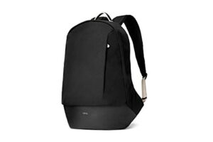 bellroy classic backpack premium (leather panels, fits 15″ laptop) – black sand
