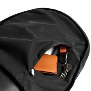 Bellroy Classic Backpack Premium (Leather Panels, Fits 15" Laptop) - Black Sand