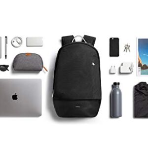 Bellroy Classic Backpack Premium (Leather Panels, Fits 15" Laptop) - Black Sand