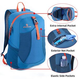 sinotron Lightweight Packable Backpack,Small Foldable Hiking Backpack Day Pack for Travel Camping Outdoor Vacation (Blue)