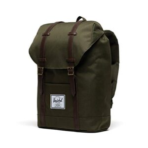 Herschel Retreat Backpack, Ivy Green/Chicory Coffee, Classic 19.5L