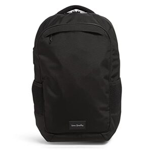 vera bradley womens recycled lighten up reactive grand backpack bookbag, black, one size us