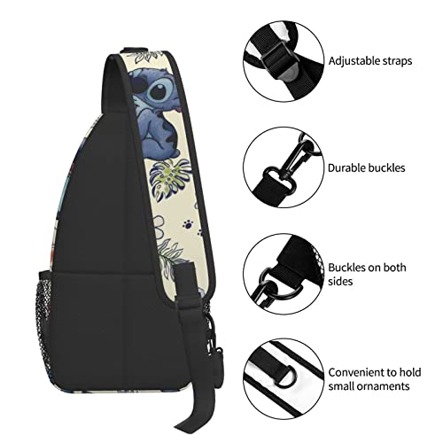 Sling Bag for Women Men Fanny Pack for Teenager Cute Crossbody Bag Mini Purse Backpack Anime Chest Bags For Travel Hiking