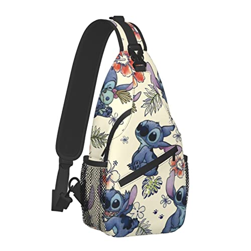 Sling Bag for Women Men Fanny Pack for Teenager Cute Crossbody Bag Mini Purse Backpack Anime Chest Bags For Travel Hiking