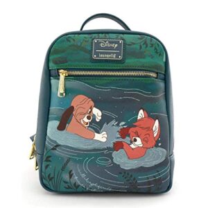 loungefly disney the fox and the hound water fight mini backpack