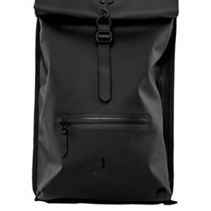 Rains Roll Top Rucksack Black One Size