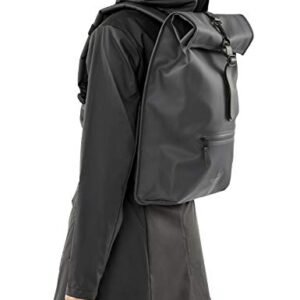 Rains Roll Top Rucksack Black One Size