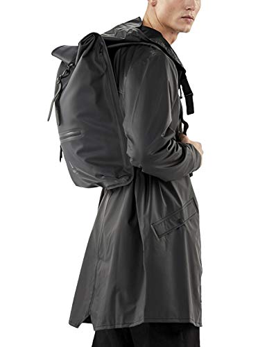 Rains Roll Top Rucksack Black One Size