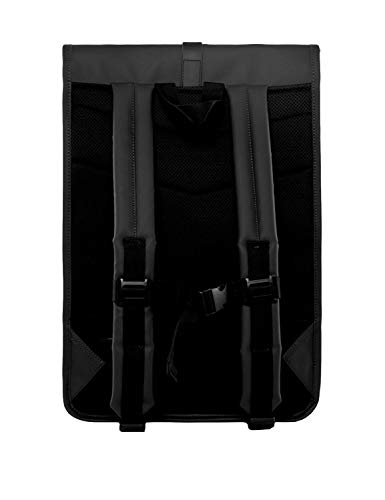 Rains Roll Top Rucksack Black One Size