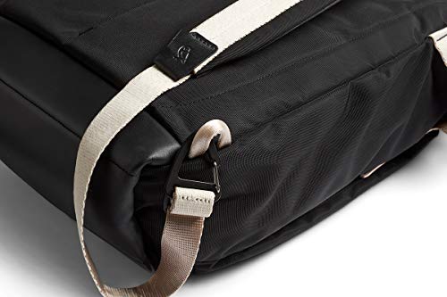 Bellroy Tokyo Totepack - Premium Edition (Convertible Leather Panel Fashion Backpack/Tote Bag, Fits 16” Laptop) - Black Sand