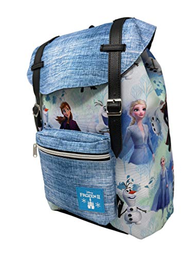 Limited KBNL Frozen 2 Allover Pattern Preppy Vintage Style 16" School Backpack
